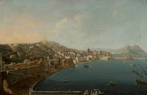 ベスビオとナポリ 作： Pietro Antoniani